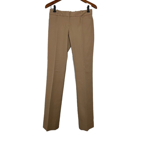 The Limited Womens Pants 0R Bootcut Flat Front Low Rise Stretch Khaki NWT - Picture 1 of 10
